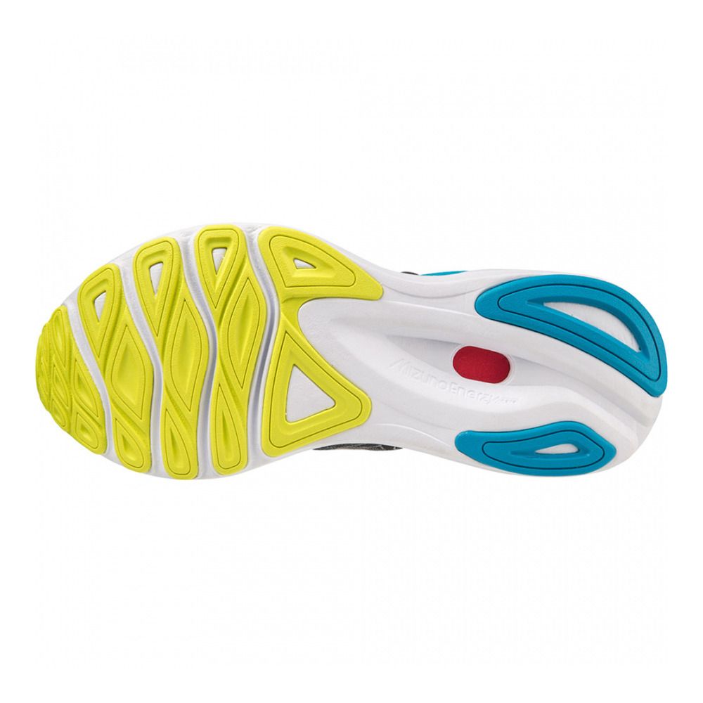 Mizuno WAVE SKYRISE 4 - Chaussures running Homme stormyweather/pearlblue/jet blue