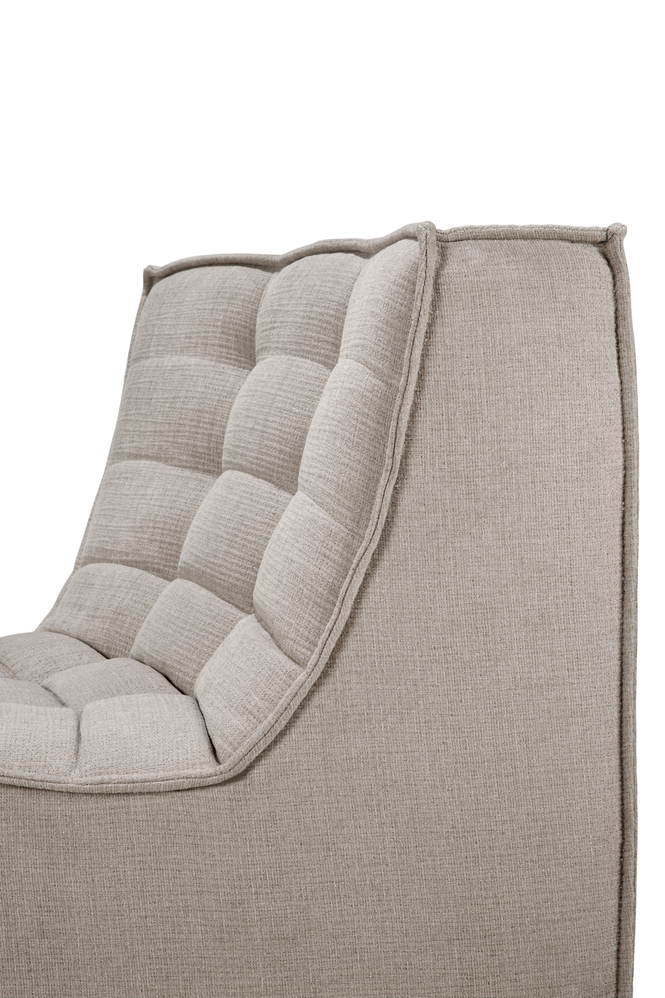 Sofa N701 45° rond hoekelement - eco stof ecru