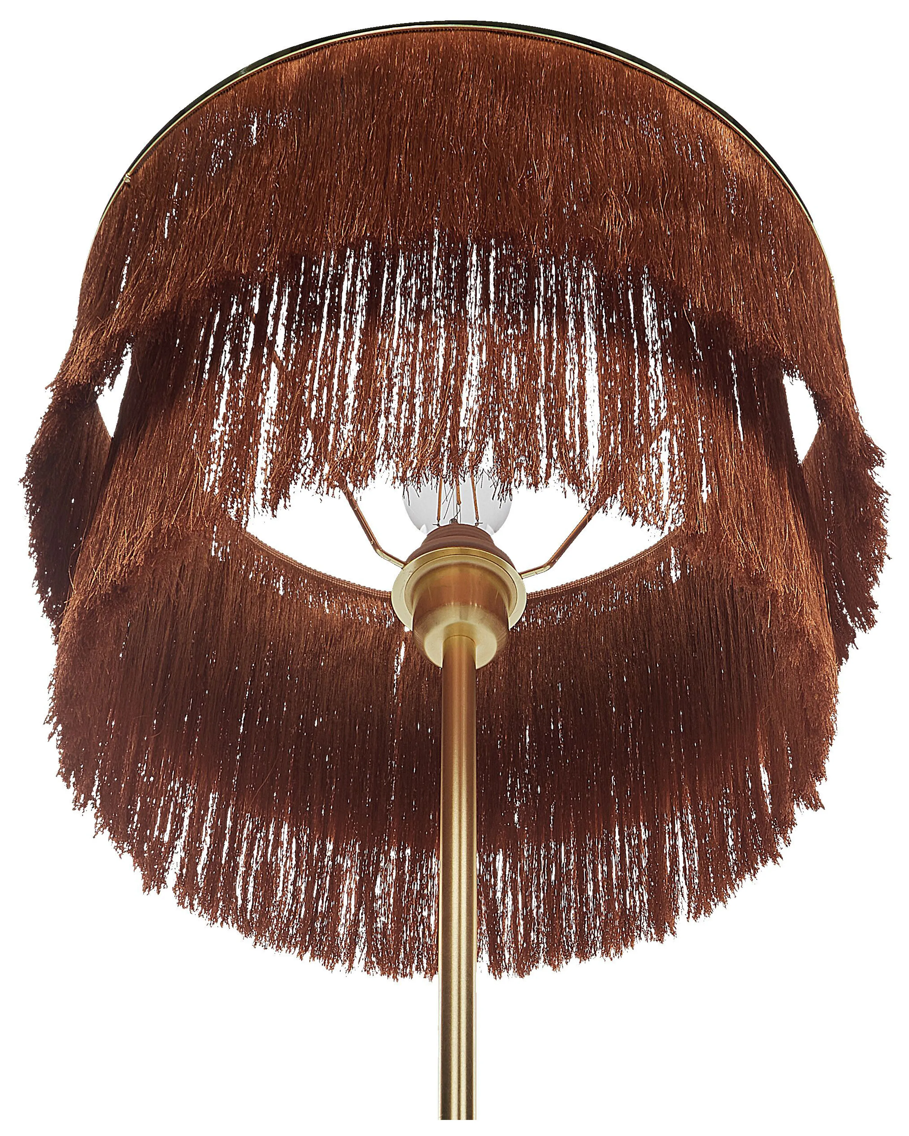 Staande lamp PERISTERI Metaal Bruin