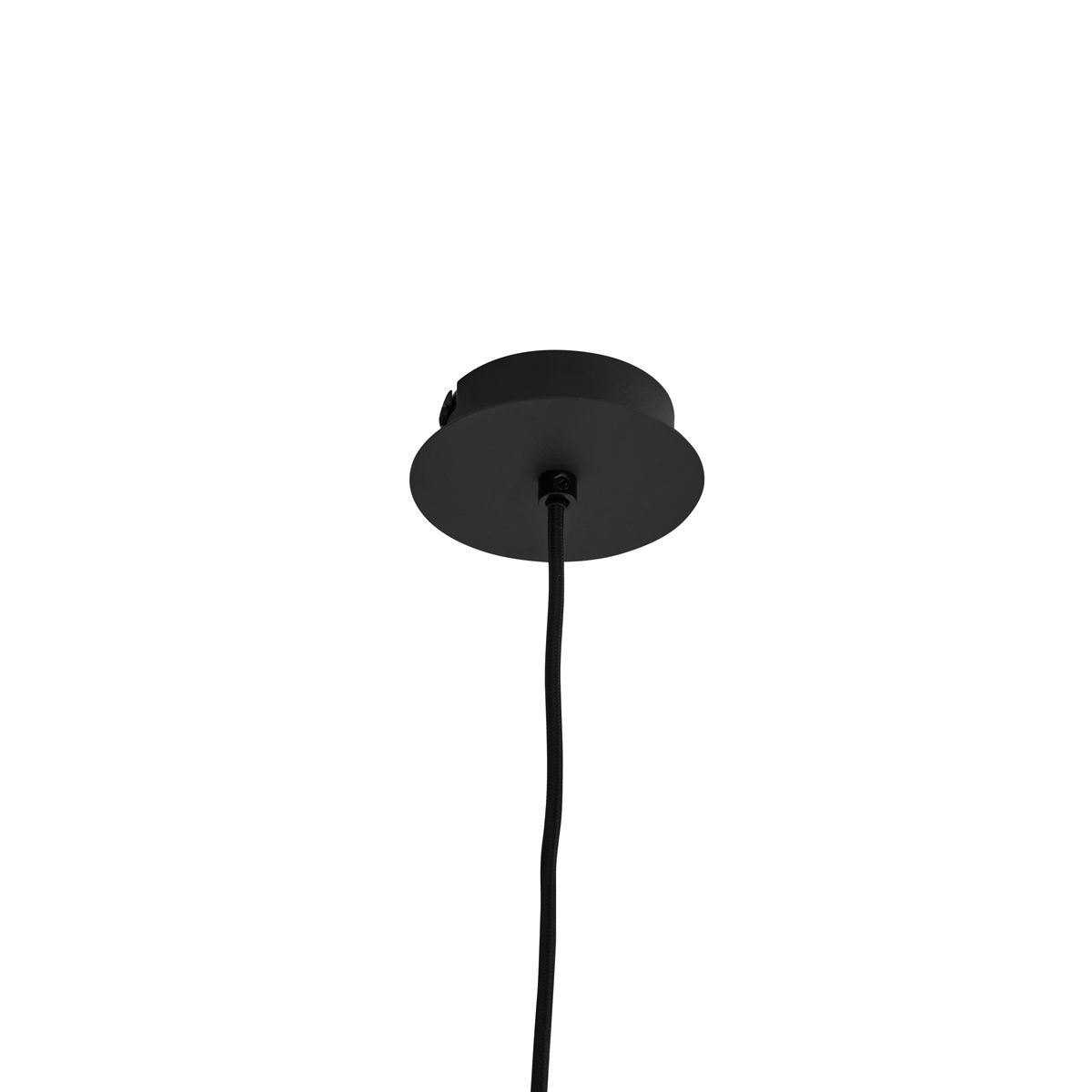 Art Deco hanglamp zwart met smoke glas - Vidro