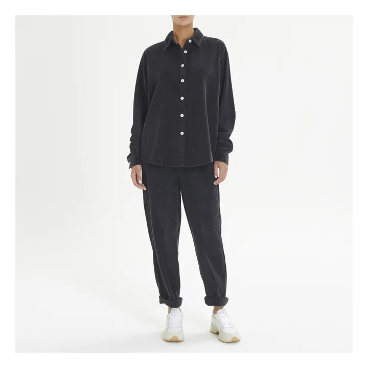 American Vintage Sur-Chemise Velours Côtelé Padow | Carbone