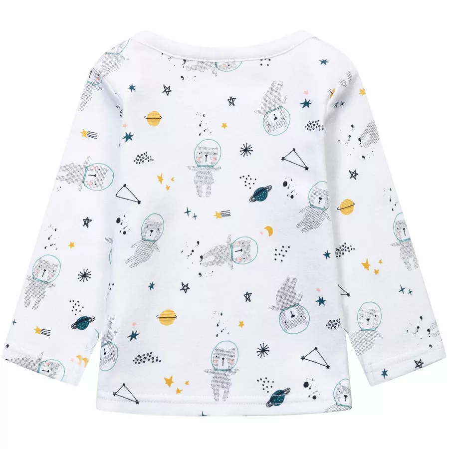 MINOTI 3er-Pack Longsleeves WeißDunkelblau