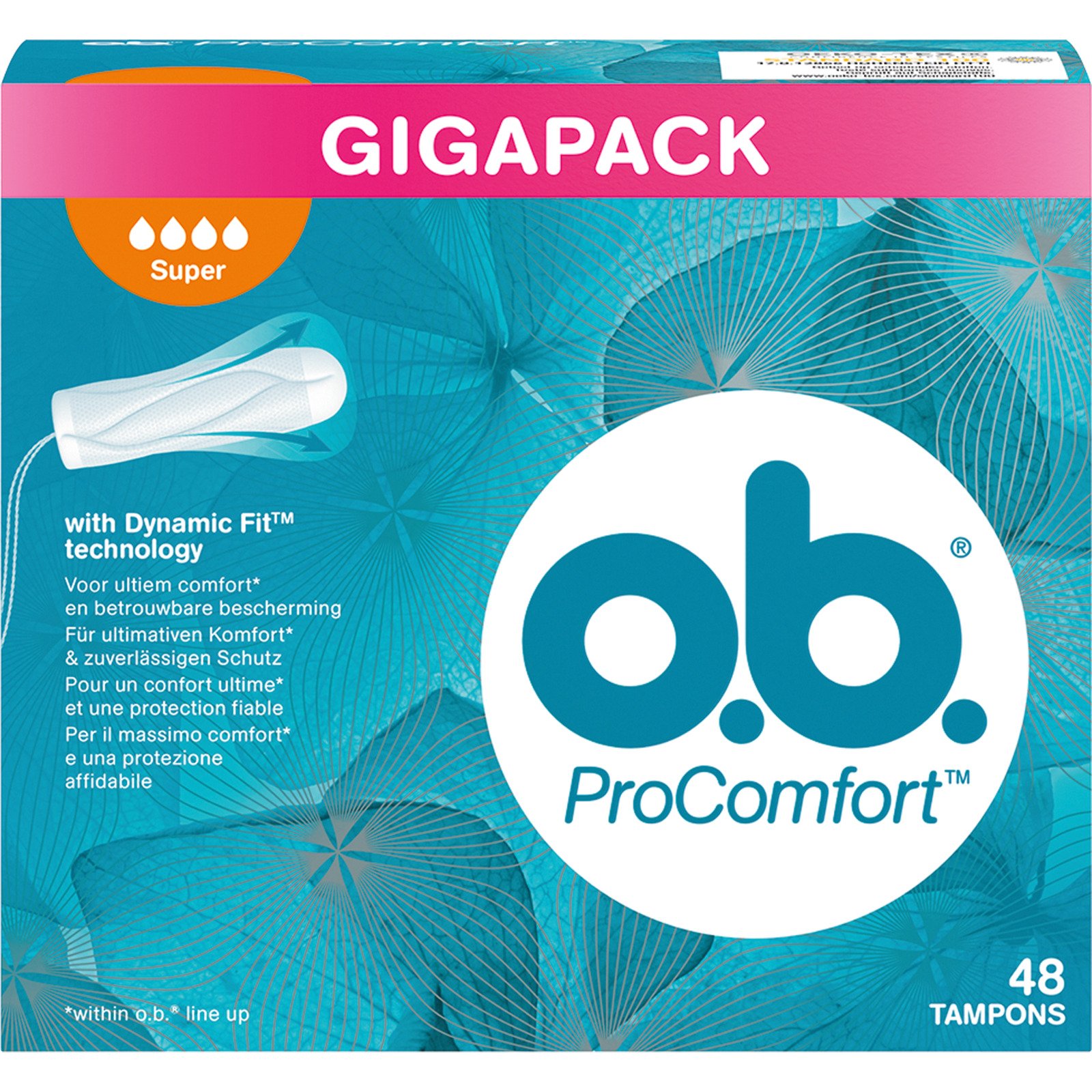 o.b. ProComfort Tampons Super GIGAPACK 48 Stück