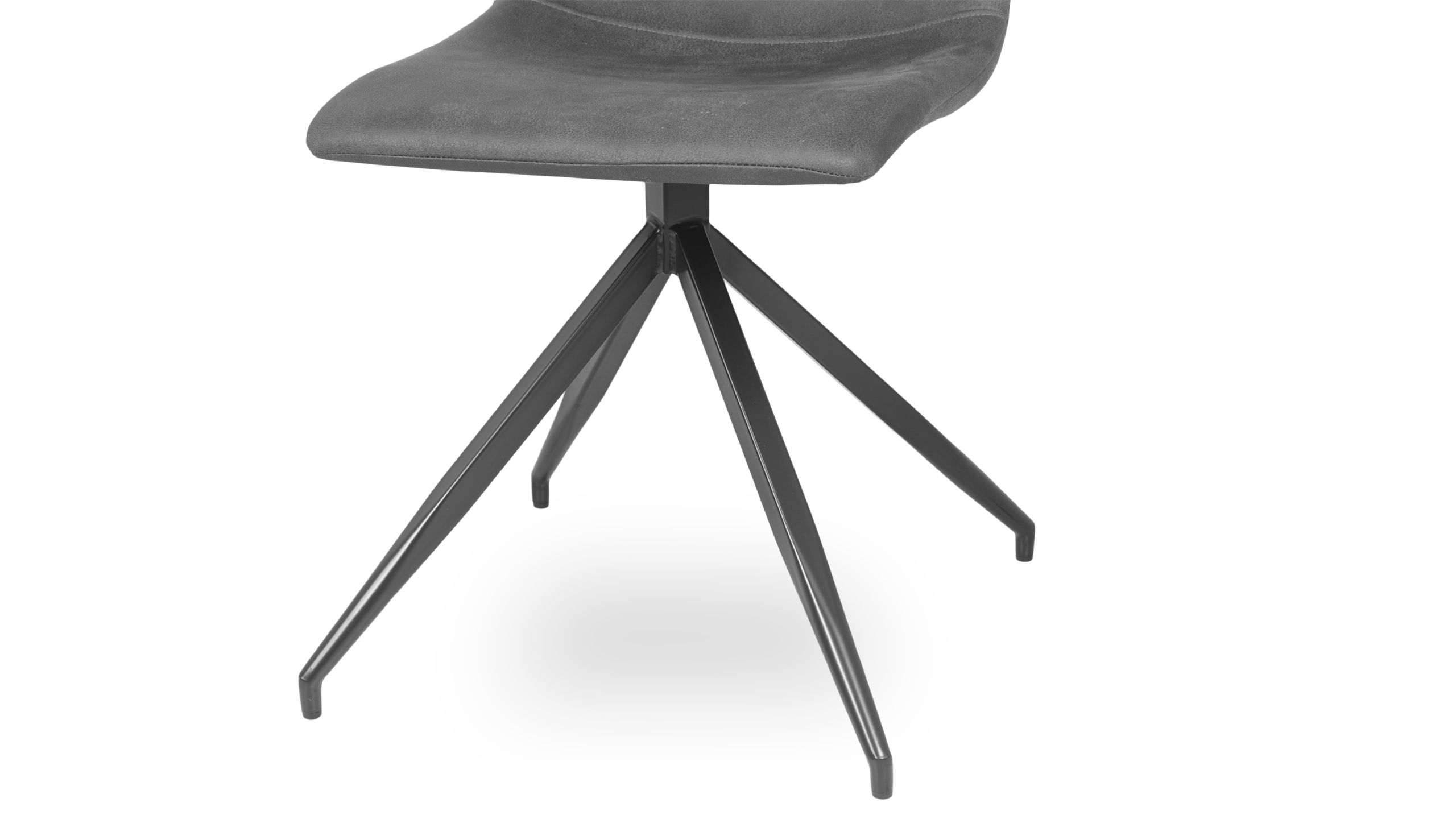 Eetkamerstoel - microvezel antraciet Bradley B45 x D52 x H86 cm