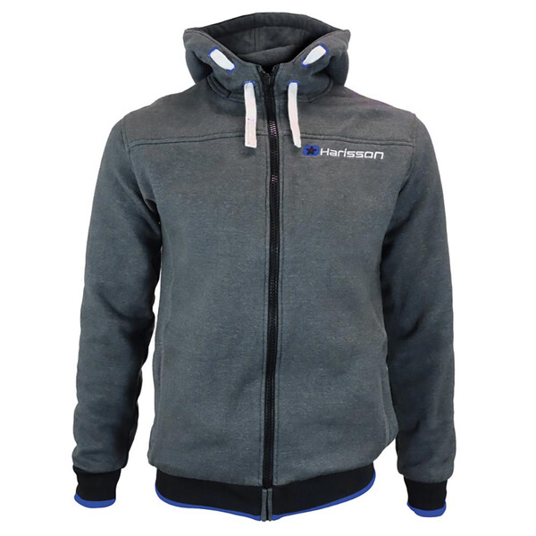 Harisson - Sweat zippé à capuche enfant Stingray Kid Fit Gris / Noir