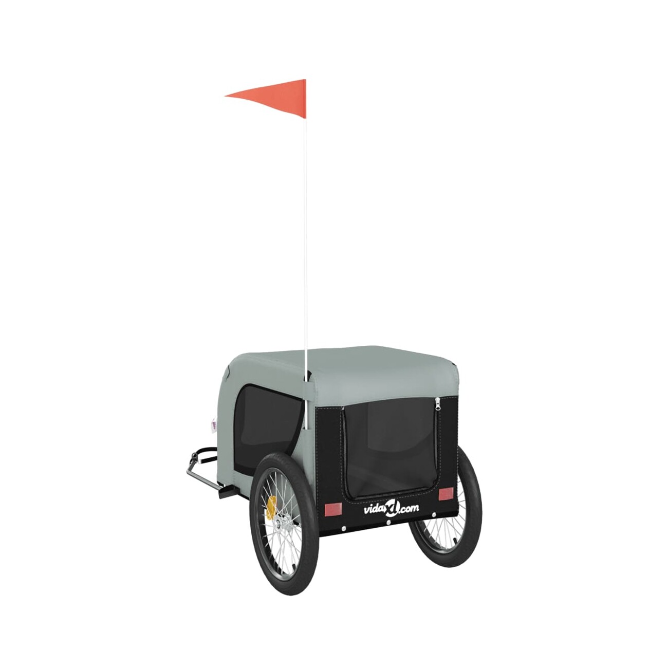 VidaXL Fahrradanhänger 133x69x73,5cm (L x B x H) grau
