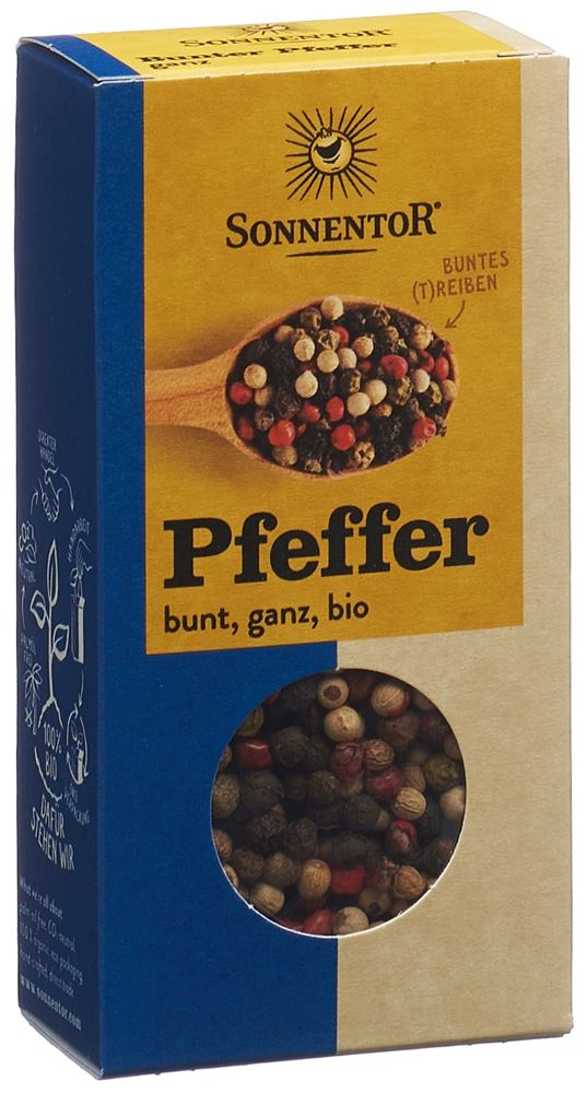 SONNENTOR Pfeffer<br>50 g, Beutel, bunt ganz BIO