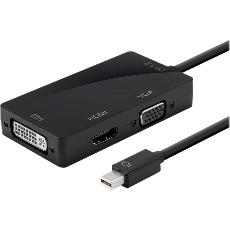 DLH Adaptateur mini DisplayPort vers HDMI / DVI / VGA