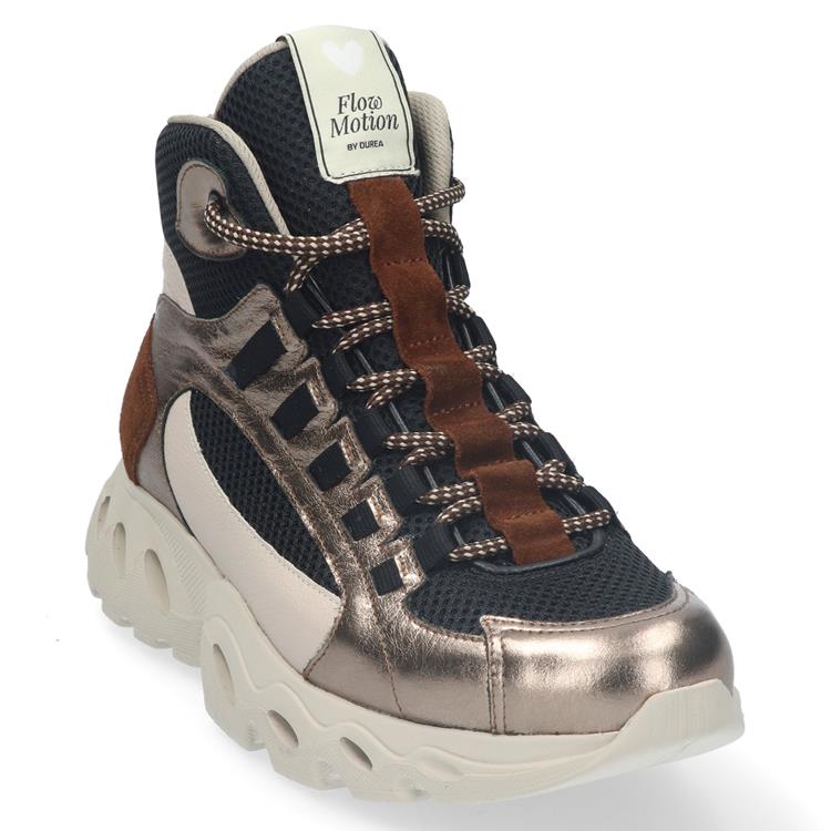 Durea 9831 wijdte H CHAMPAGNE/ZWART/COGNAC