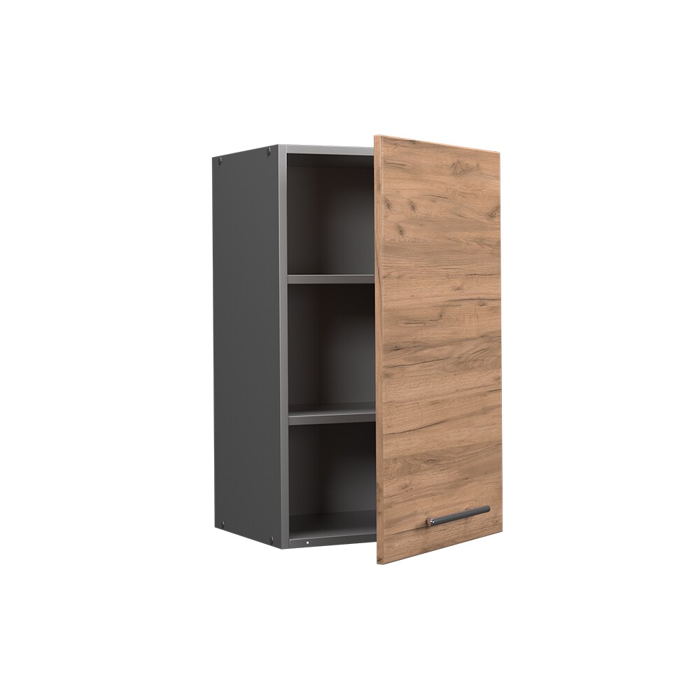 Vicco Hängeschrank Küchenschrank Küchenmöbel Fame-Line Anthrazit Eiche modern 45 cm Küche Einbauküche Hängeschrank Drehtür Einlegeboden Küchenzeile