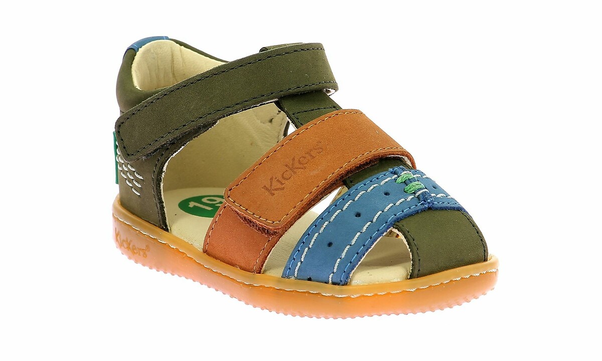 KICKERS<br>Sandálias fechadas de couro Kick Bazar