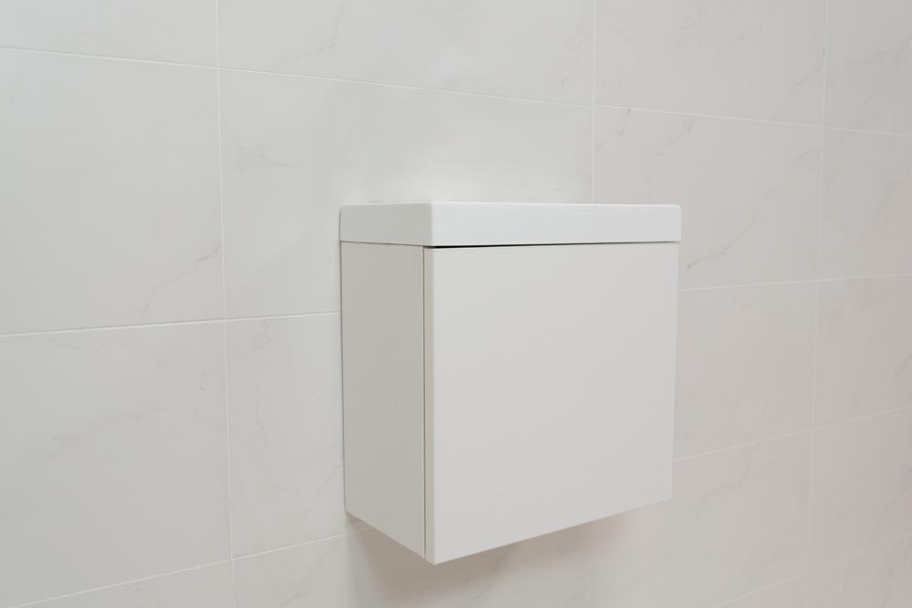 SCHADEMODEL: Sanigoods Minimo fontein onderkast 40cm wit mat