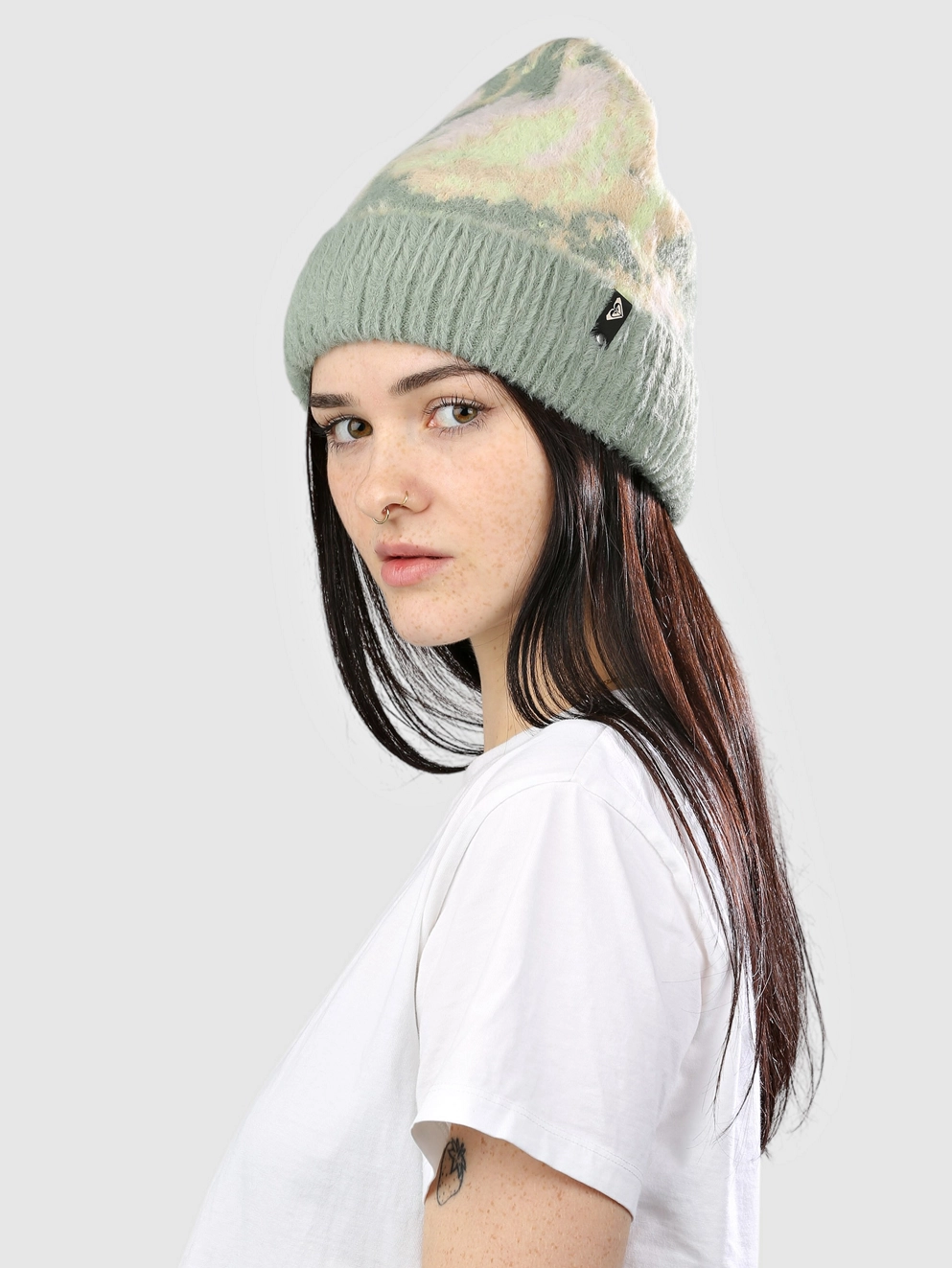 Roxy Peace Polly Beanie pebble swirl