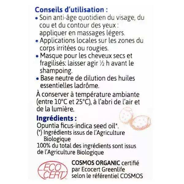 Ladrôme Huile Végétale Figue de Barbarie Bio 30ml