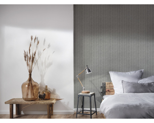 Vliesbehang 37393-2 New Walls rotan grijs