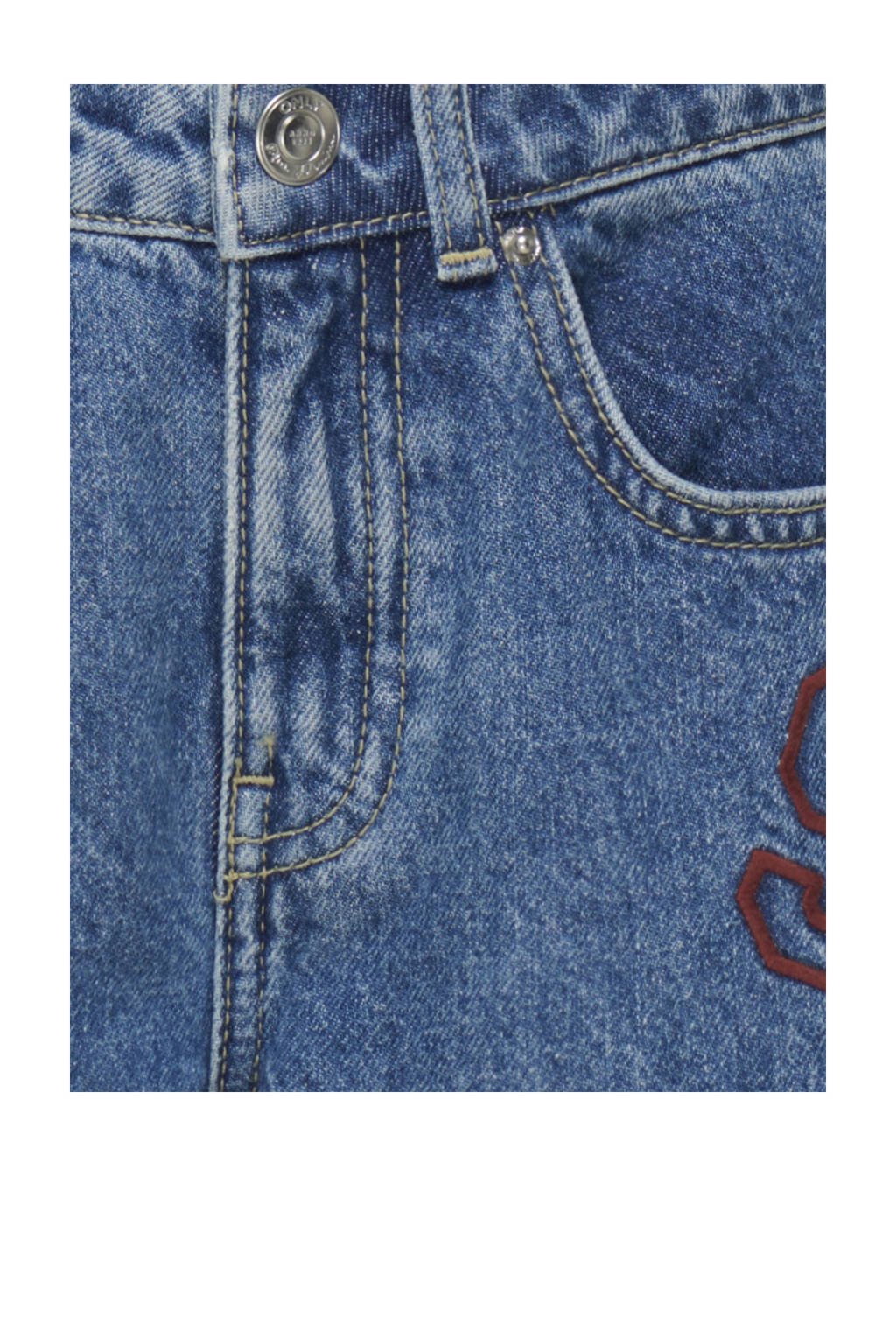 KIDS ONLY GIRL high waist wide leg jeans medium blue denim
