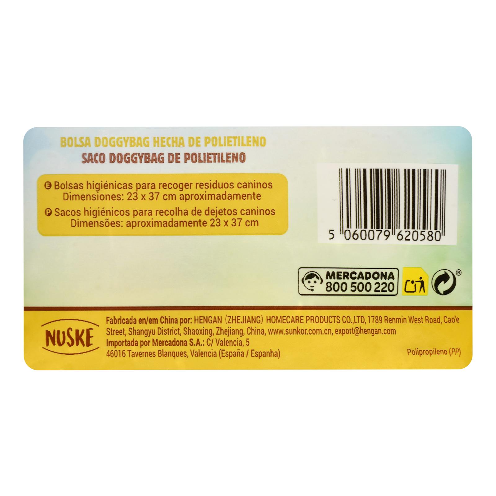 Sacs Nuske pour déjections canines