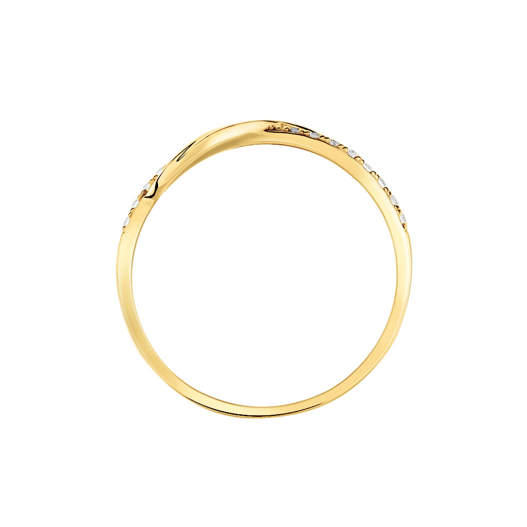 Bague Cass Or Jaune Oxyde