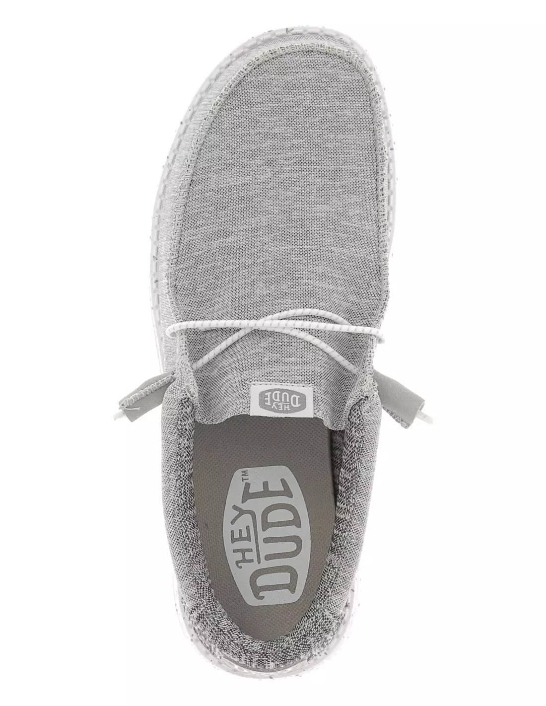 DUDE WALLY SPORT KNIT - Bateaux & mocassins 030Grey