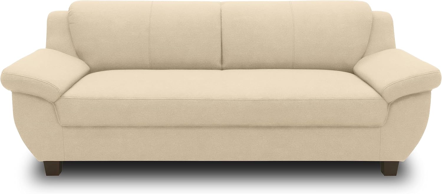 DOMO. collection Panama 3 Sitzer, Sofa, 3er Couch, Garnitur, 3-2-1, beige, 207 cm