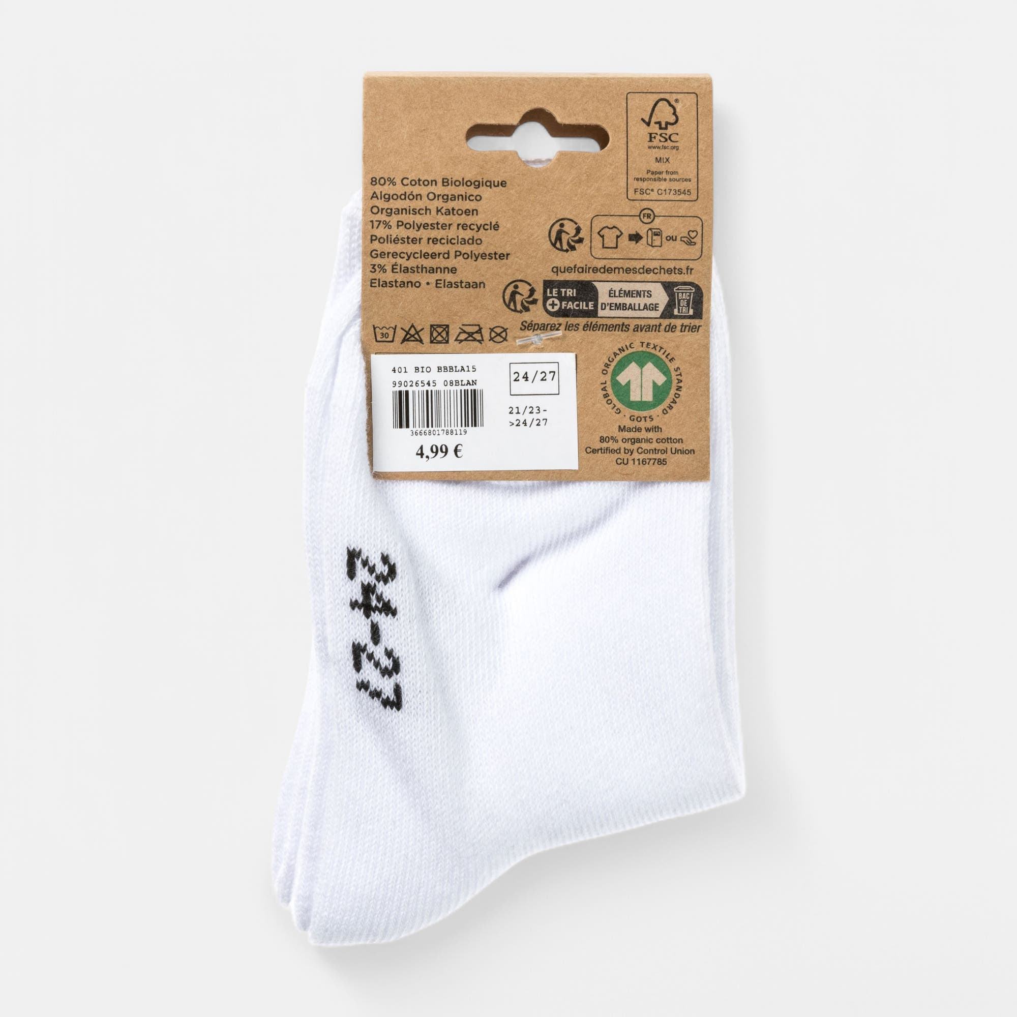 Chaussettes Enfant blanc