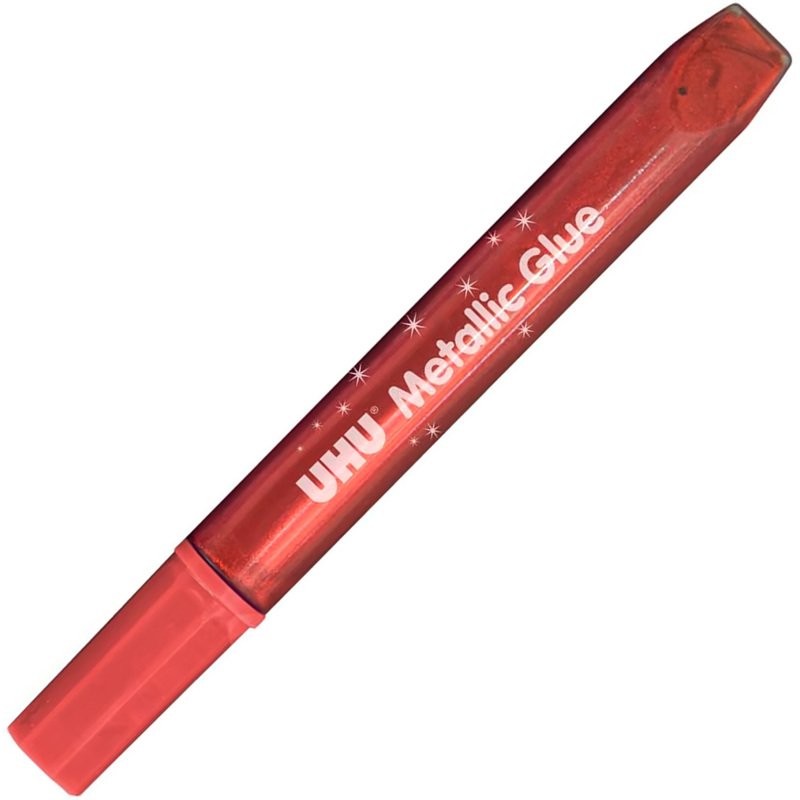 Colle pailletée Glitter Glue UHU couleurs Metallic - Etui de 5