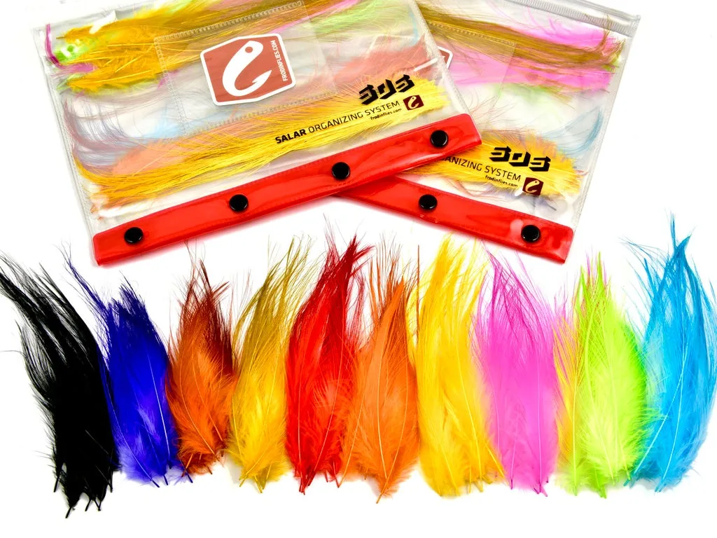 Frodin Flies Heron Hackle Feather Pack 10 Farger, 100 Fjær