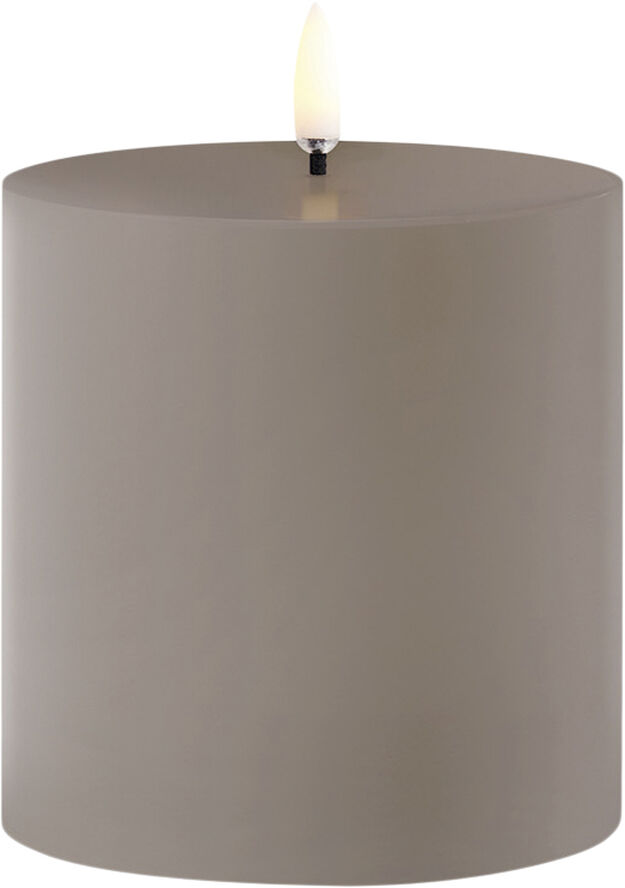 Uyuni Outdoor LED pillar candle, Sandstone, 8,4x10 cm Sand