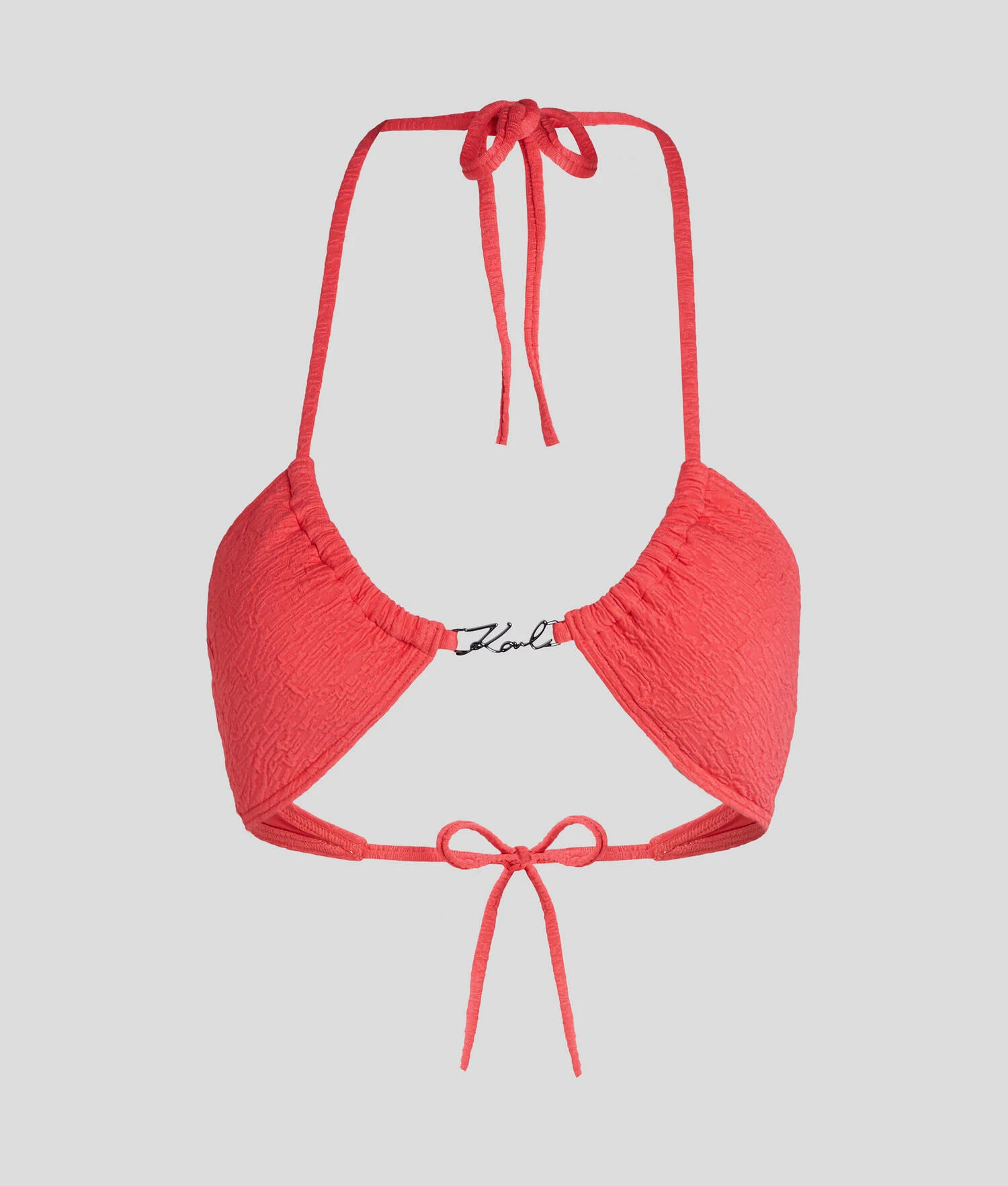 HAUT DE BIKINI TRIANGLE TEXTURÉ - Hibiscus