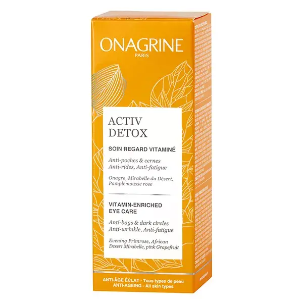 Onagrine Activ Detox Cuidado de Olhos Enriquecido com Vitaminas 15ml