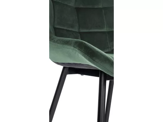 Tabouret de bar - Velours & Métal - Vert foncé - Weston