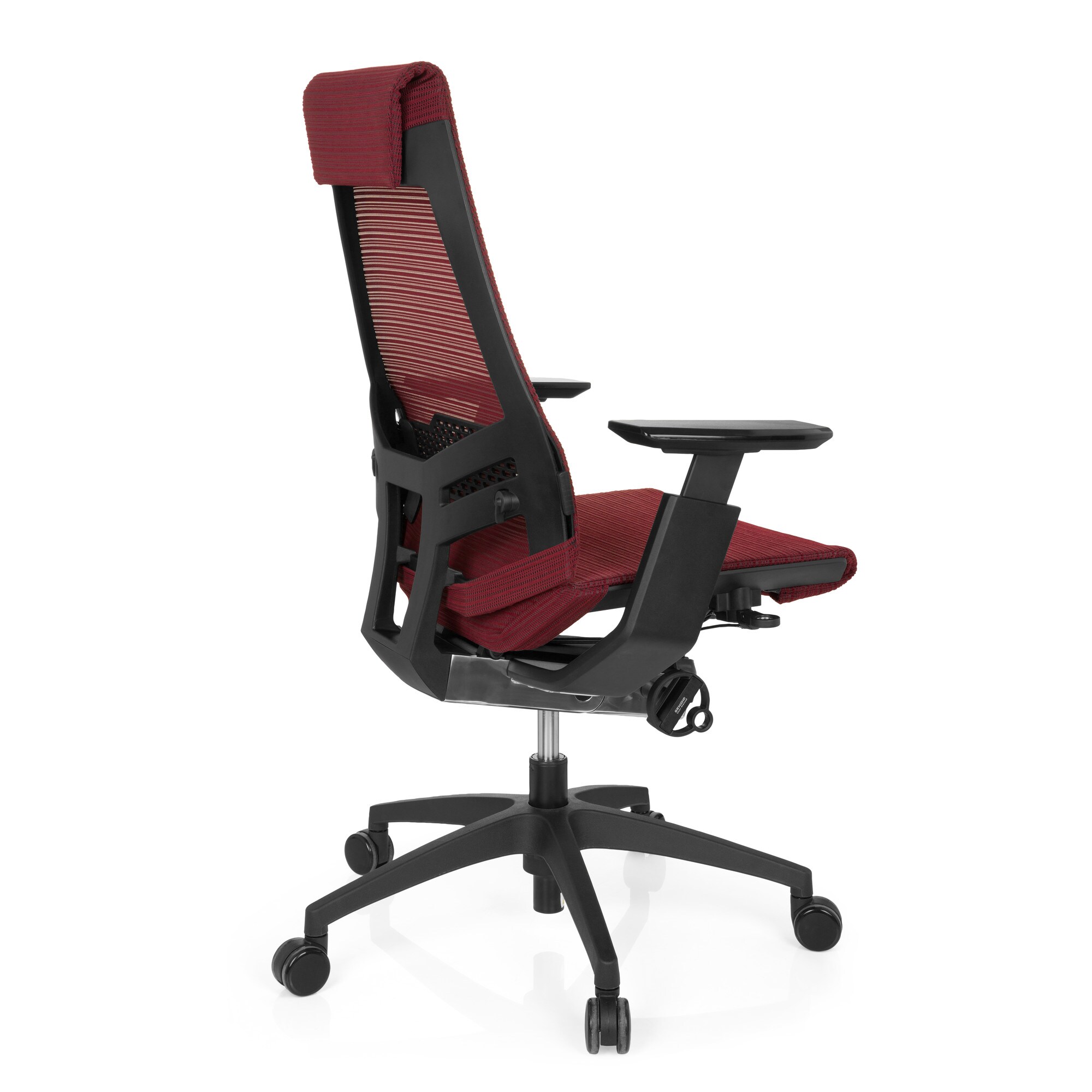 Profi Bürostuhl GENIDIA SMART BLACK Netzstoff mit Armlehnen hjh OFFICE