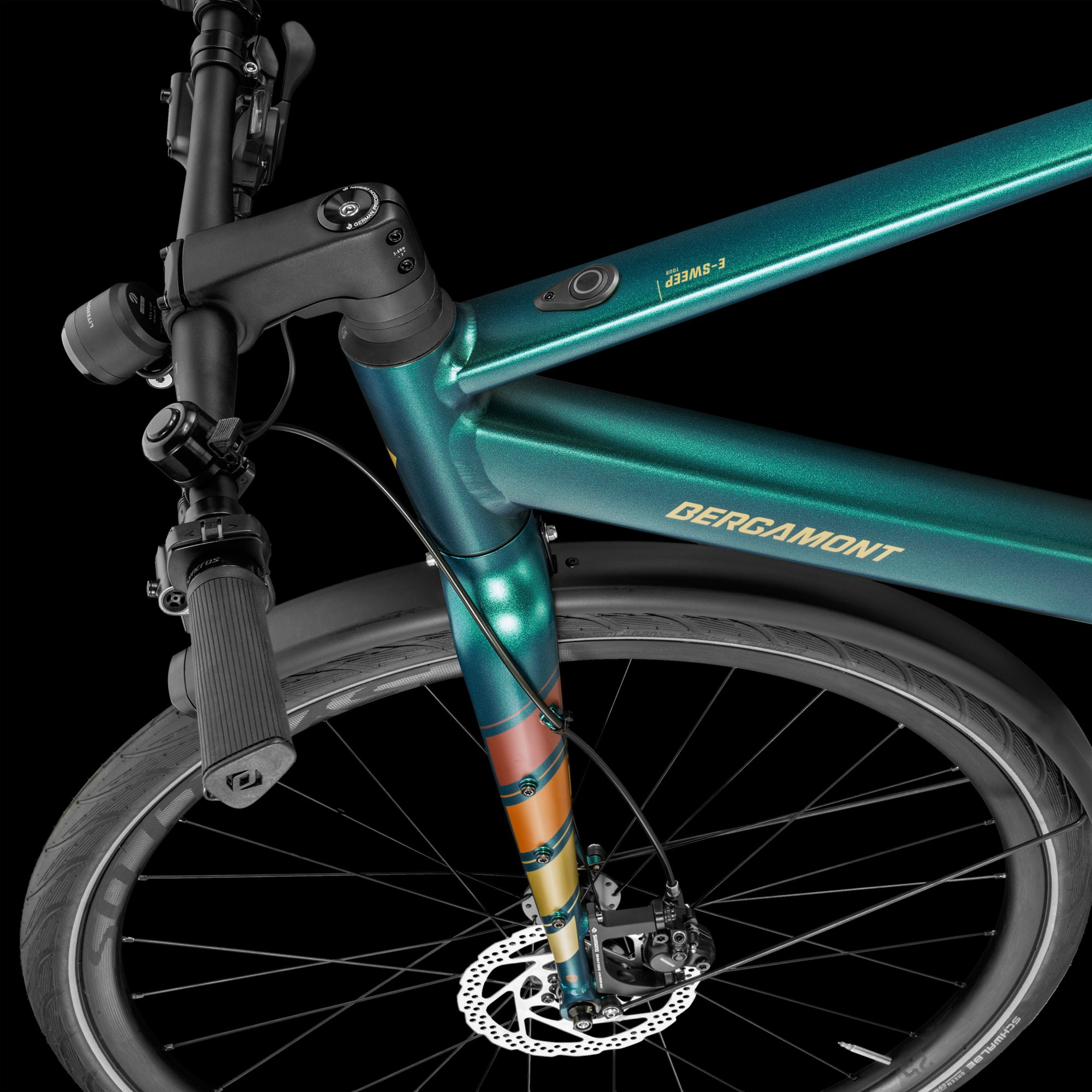 Bergamont E-Sweep Tour Urban E-Bike matt dark green