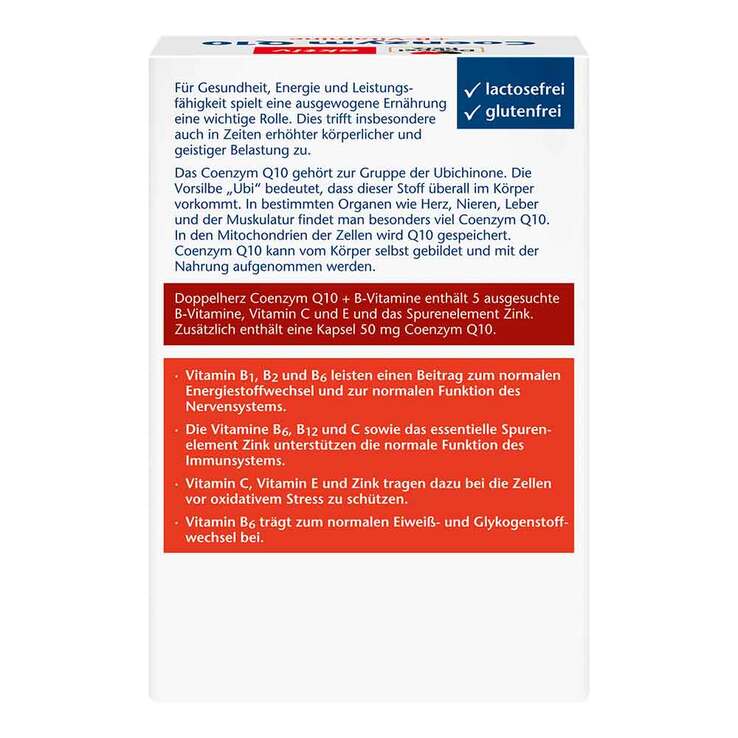 Doppelherz Coenzym Q10+B-Vitamine Kapseln, 60 St