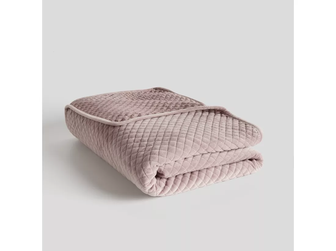 Jeté de lit Plums Rose Pâle Polyester 200x220