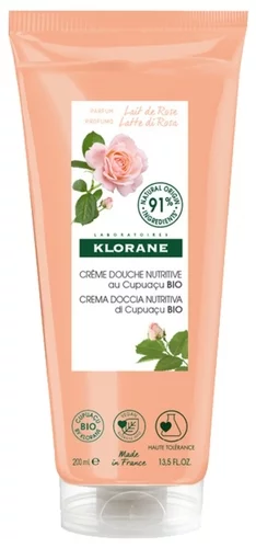 Douche - Crème douche au parfum Lait de Rose au sèche à très sèche - Klorane - 200ml