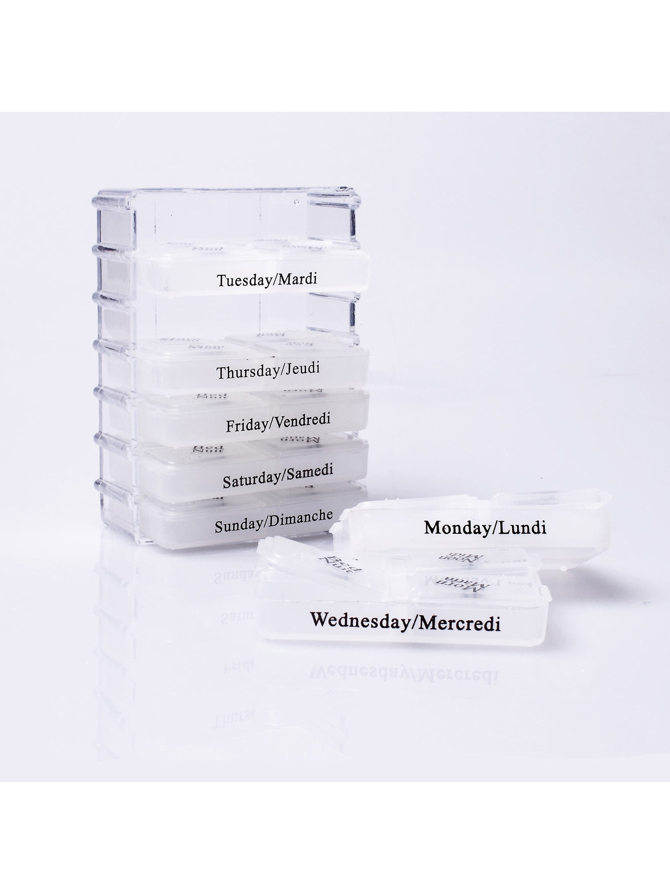 Tiroir semainier pour médicaments