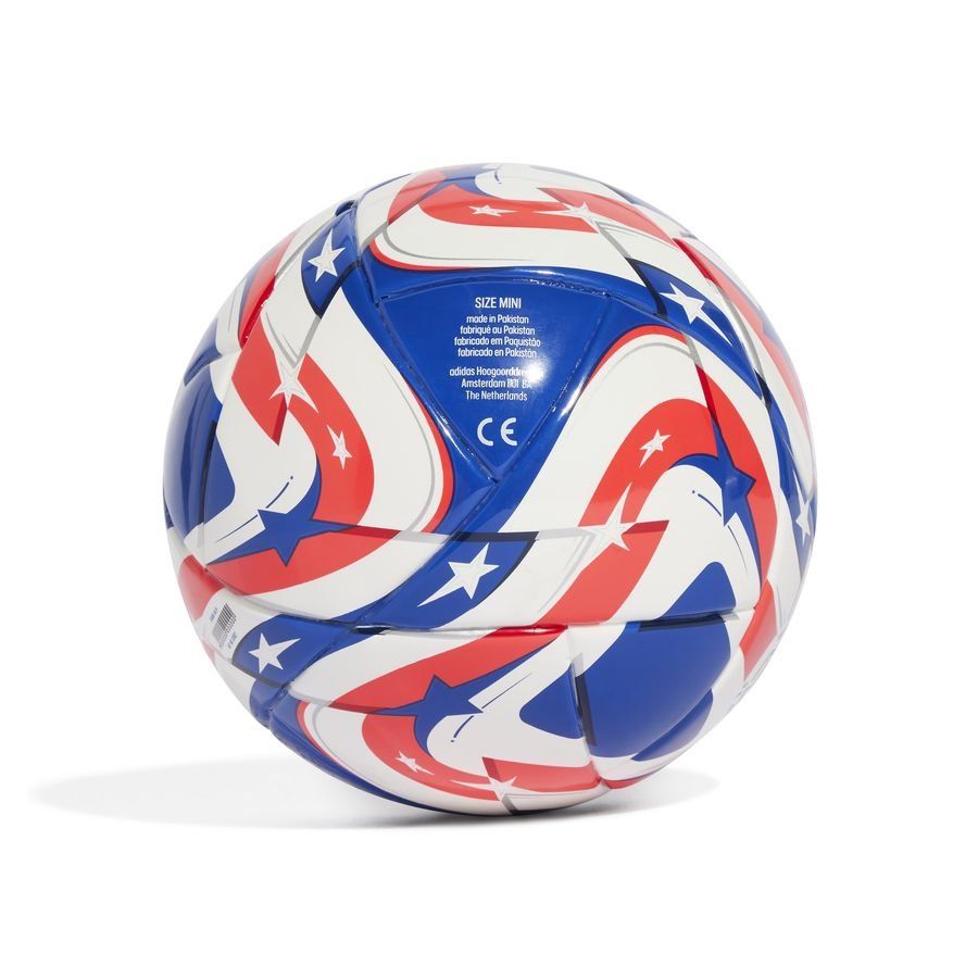 adidas Ballon Mini Club World Cup 2025 - Blanc/Bleu/Lucid Red