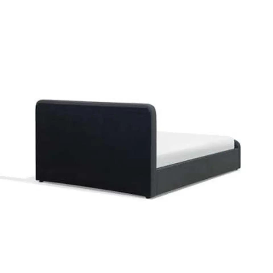 RENNES - Bed met opbergruimte - Donkergrijs - 140x200 cm - Polyester