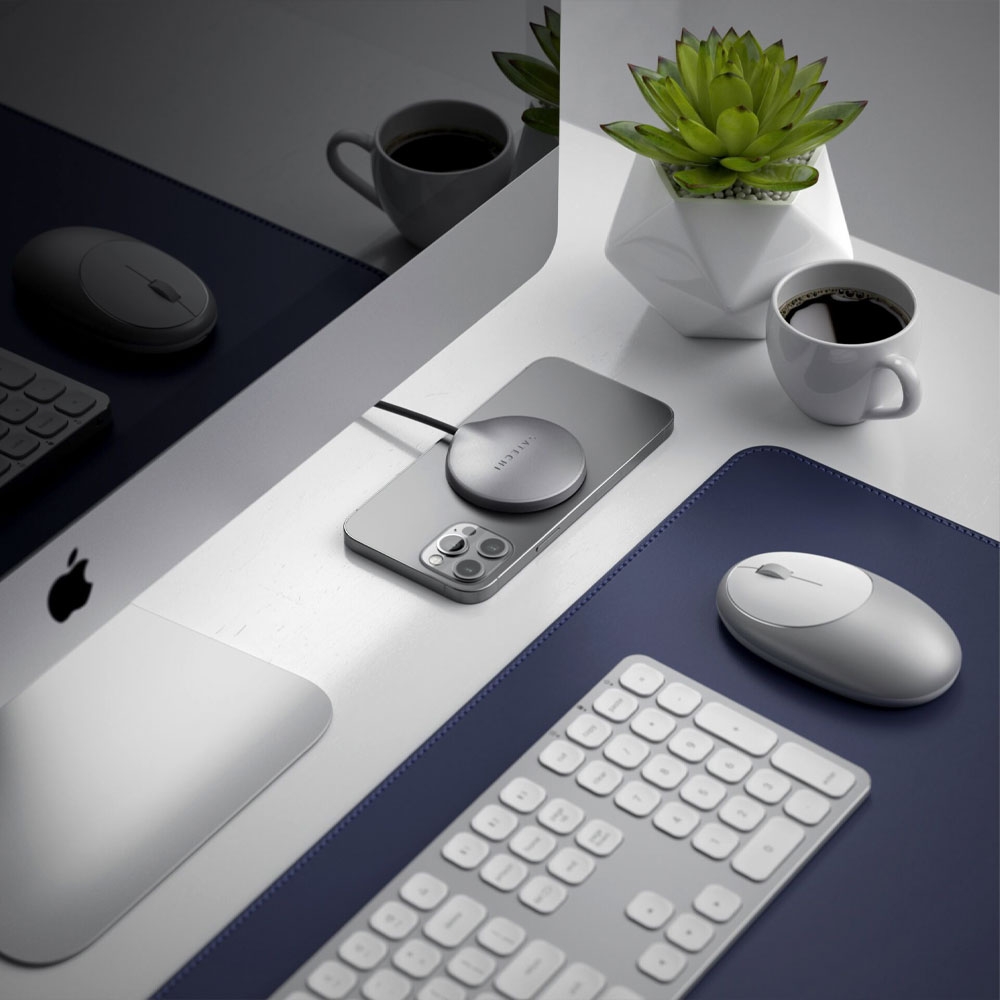 (1.5m) 15W MagSafe USB C Ladegerät Magnetischer Qi-Wireless Charger (ST-UCQIMCM) - Space Gray