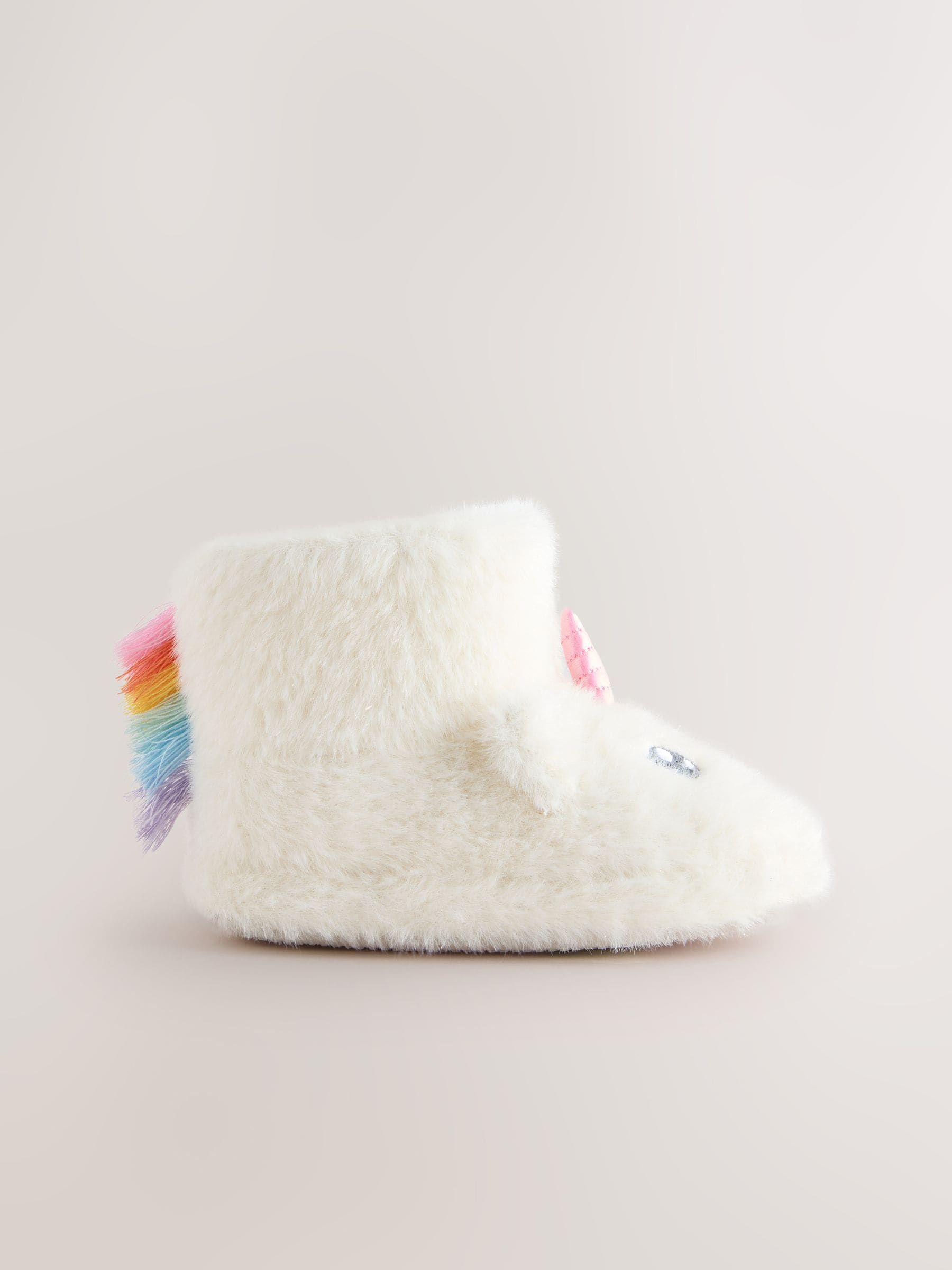 Wit met eenhoornprint - Pantoffellaars
