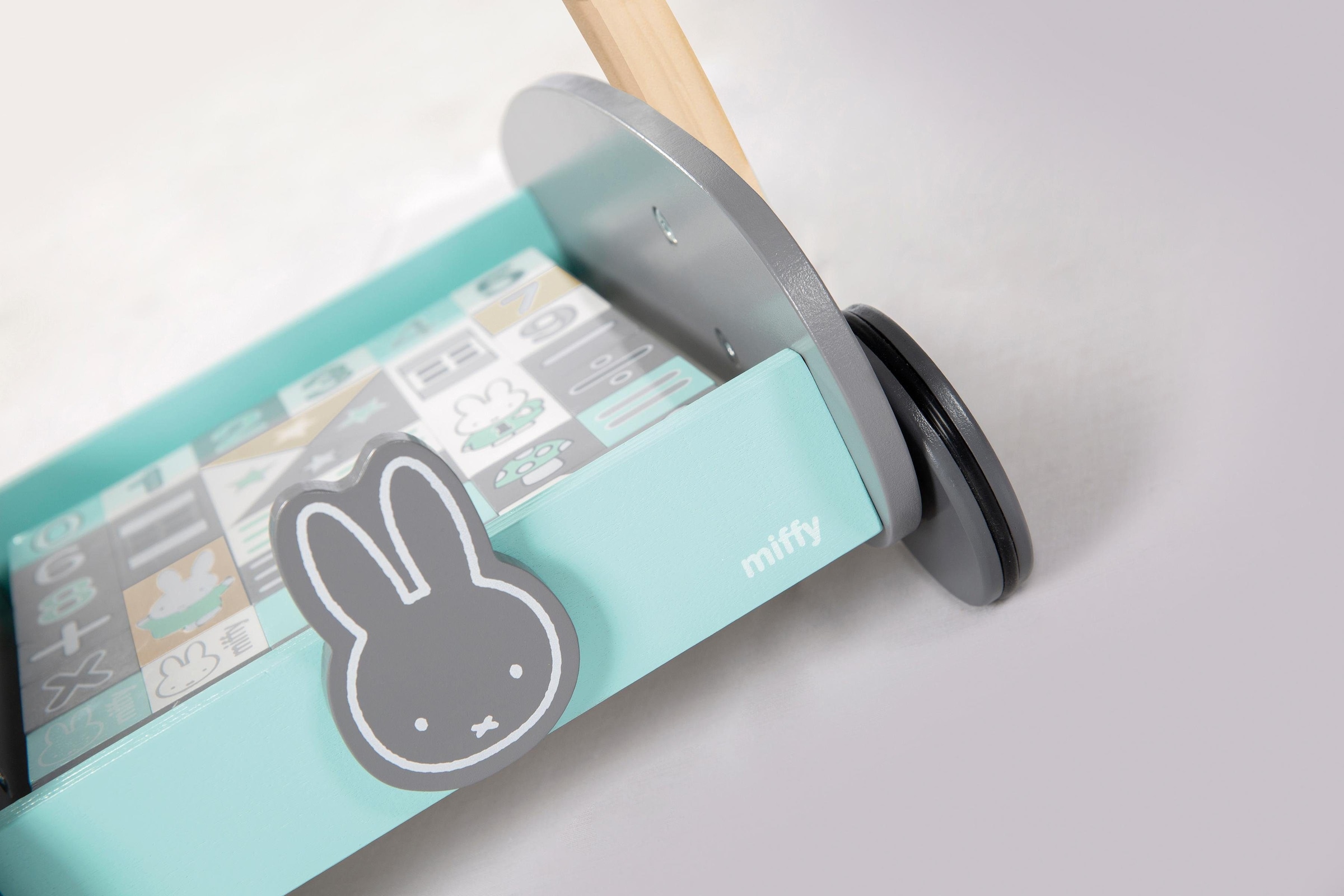 roba® Lauflernwagen »miffy®« mit 35-teiligem Holzbausteine-Set