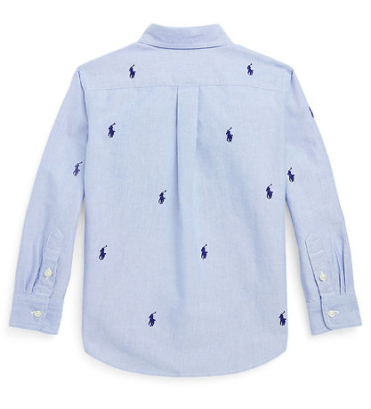 Polo Ralph Lauren Skjorte - Blå/Navy m. Logoer