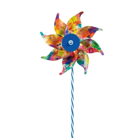Idena Windmühle Flowers mit Holzstab