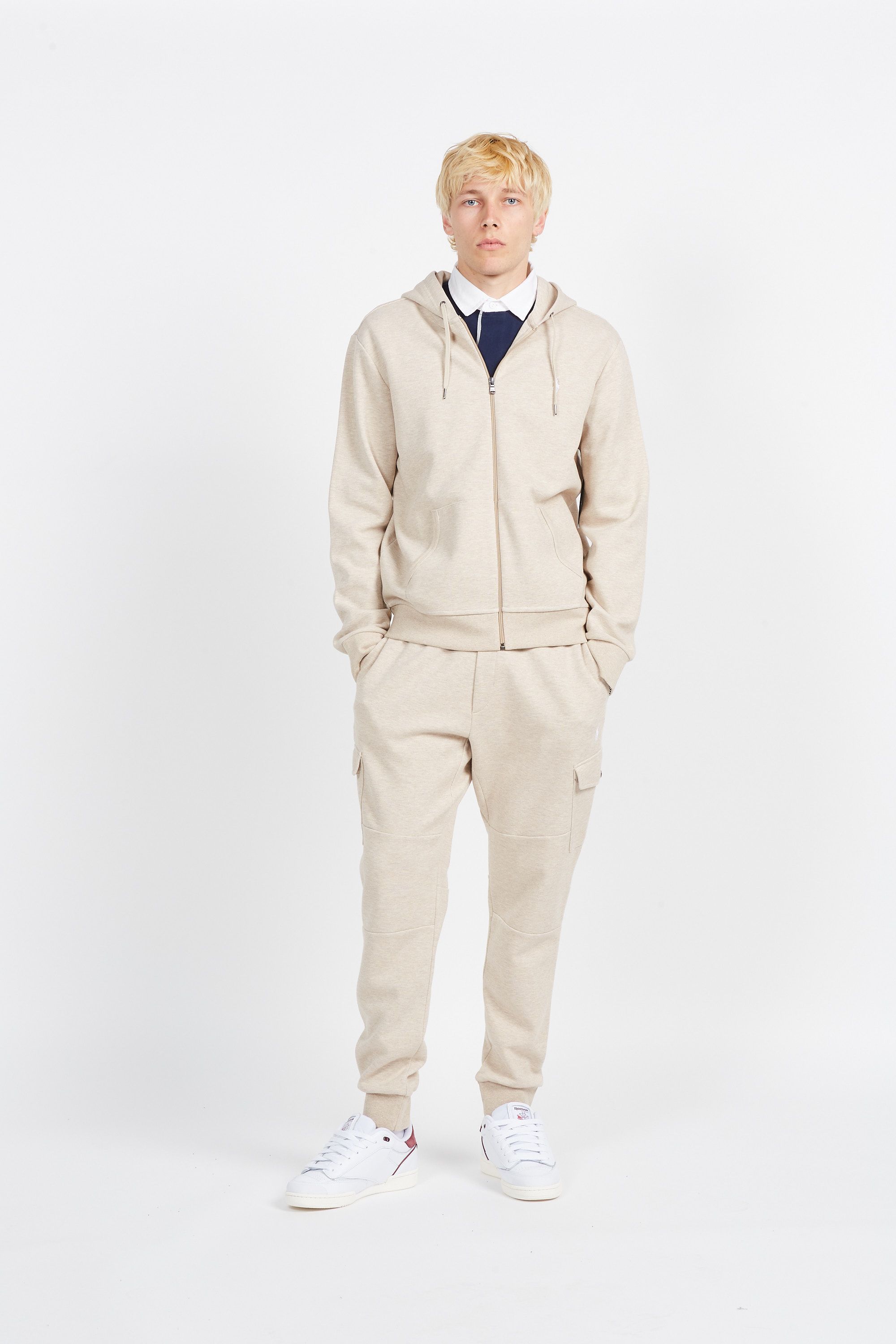 POLO RALPH LAUREN Sweat zippé Double-Knit Full-Zip Hoodie Beige