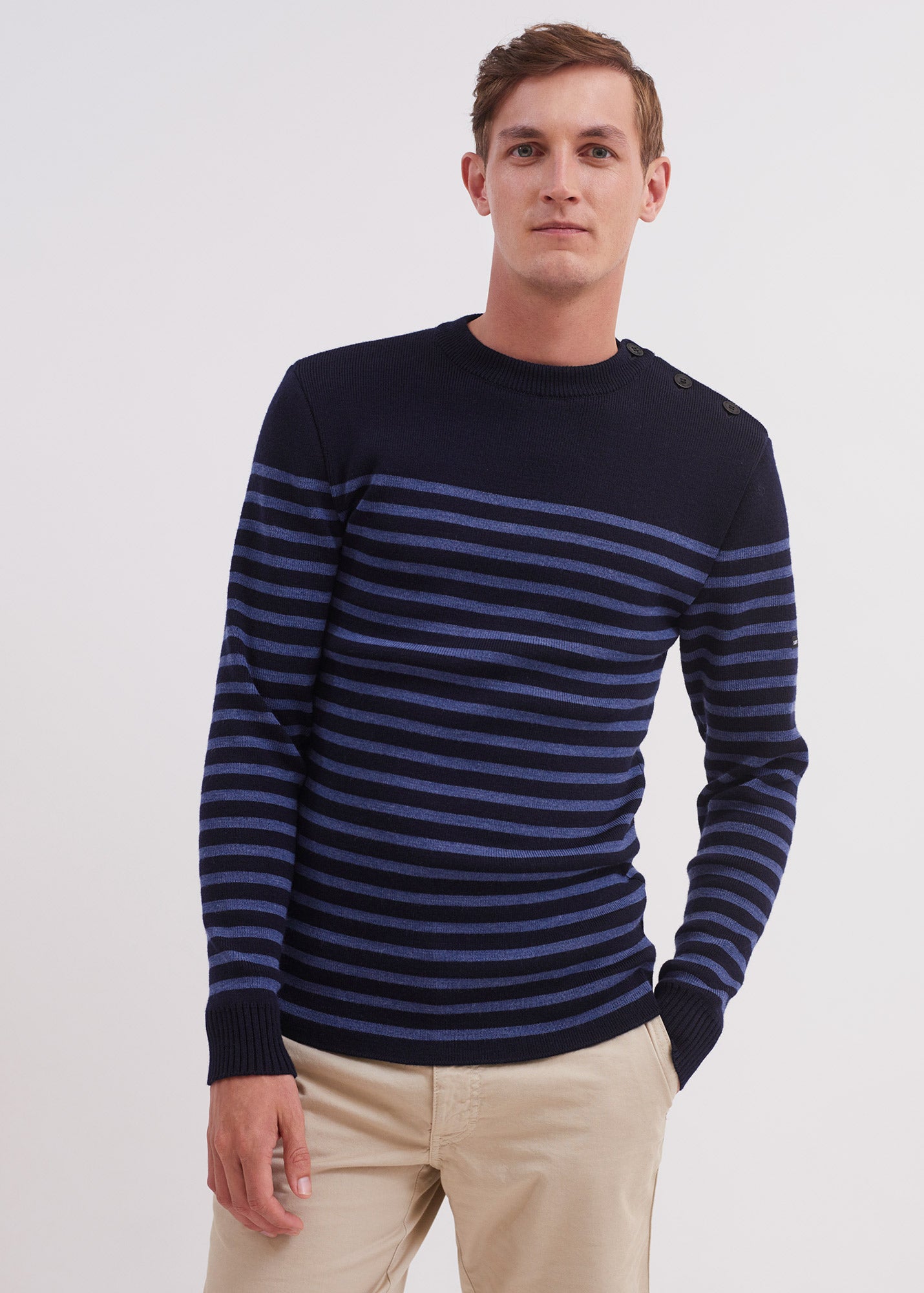 Pull marin rayé Rochefort