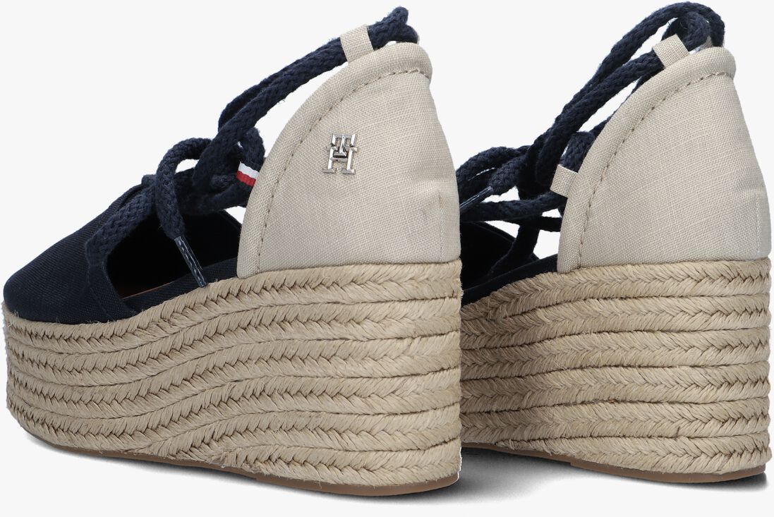 TOMMY HILFIGER blauwe tommy hilfiger espadrilles closed toe flatform