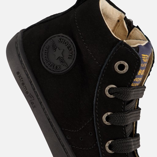 Shoesme Extreme Flex Veterboots zwart Leer