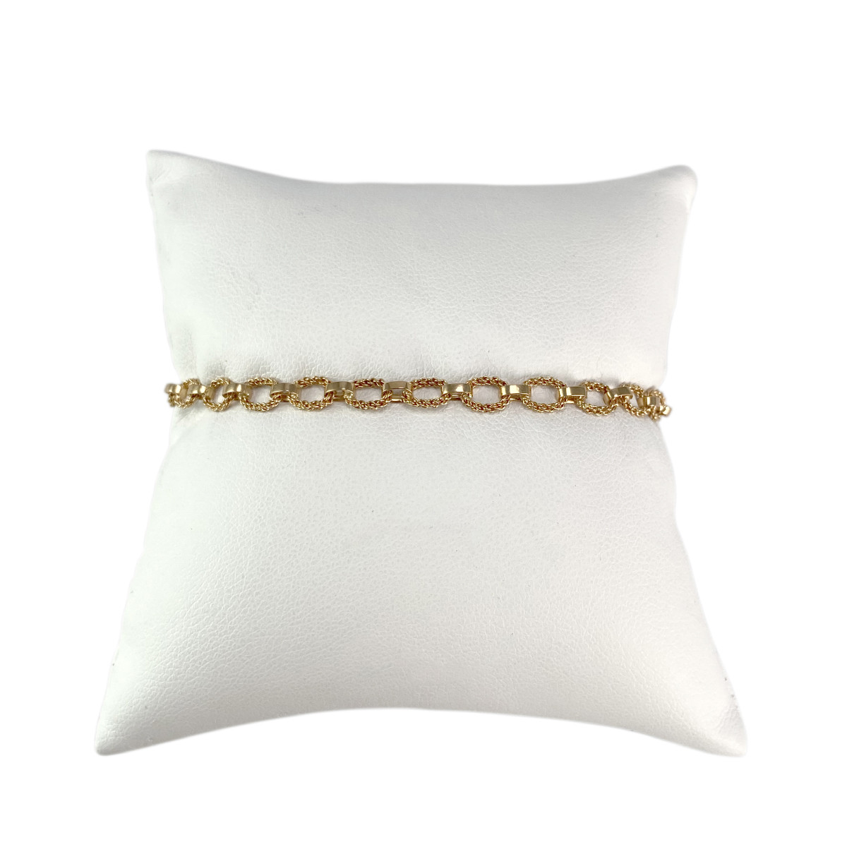 Bracelet d'occasion or 750 jaune 17 cm
