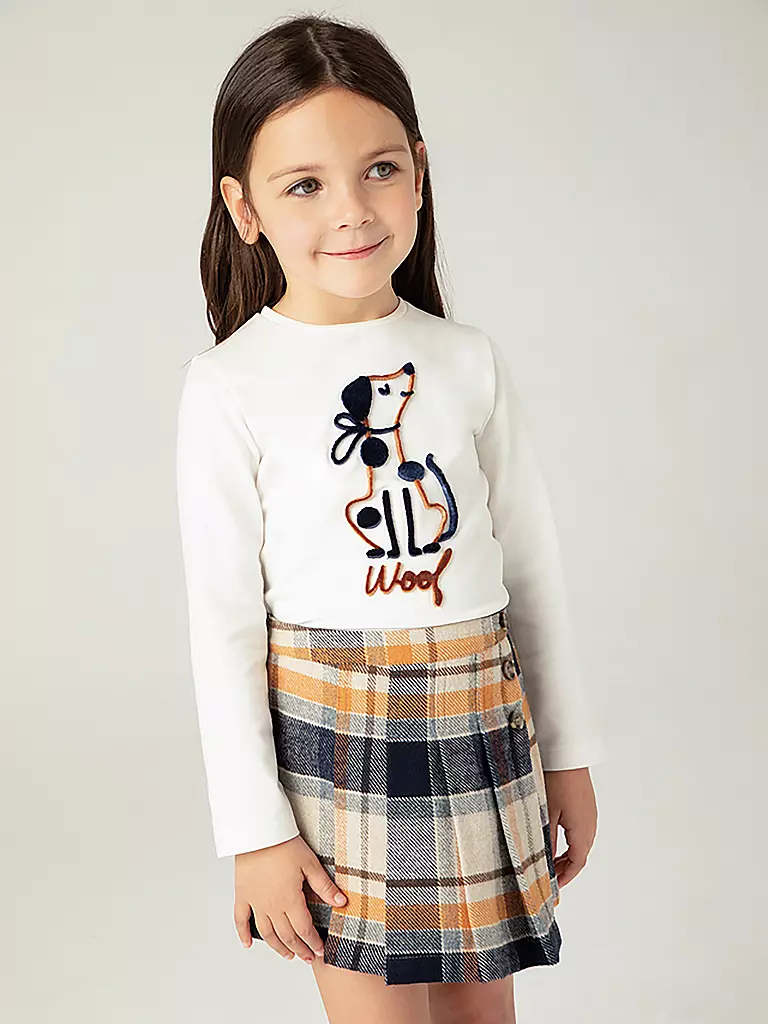 MAYORAL Mädchen Langarmshirt creme